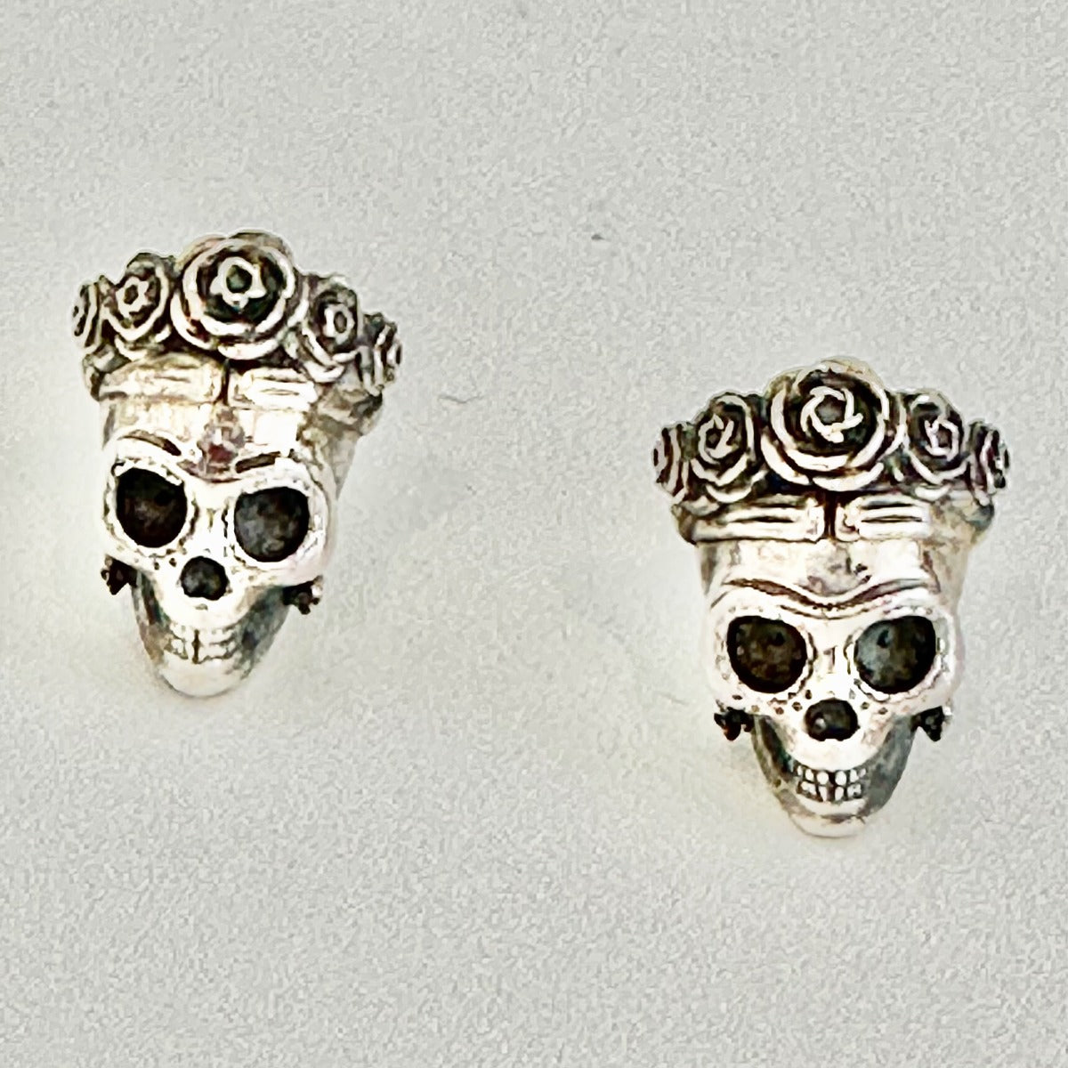 Frida Kahlo Sugar Skull Stud Earrings 