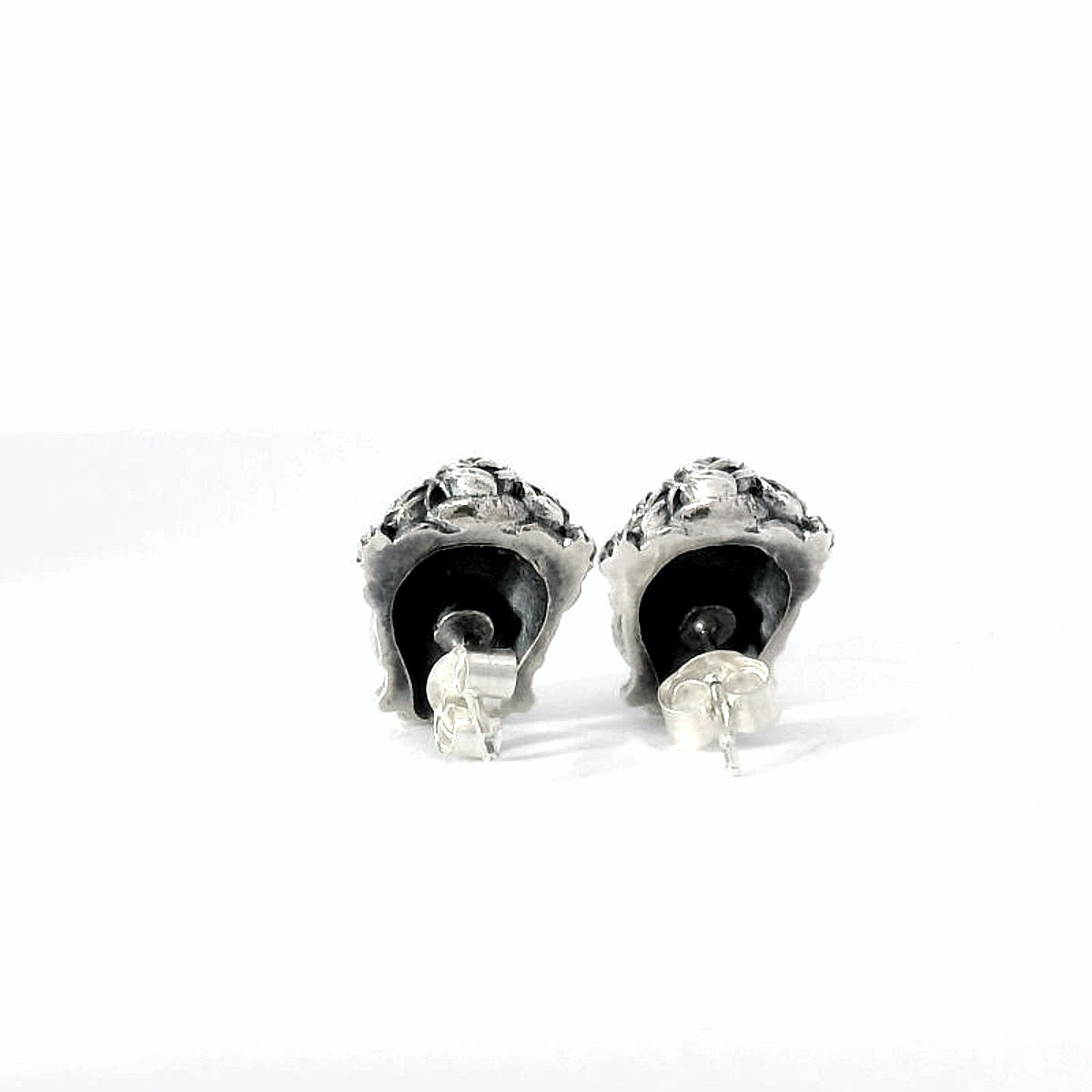 frida-kahlo-sugar-skull-stud-earrings-sterling-silver-back