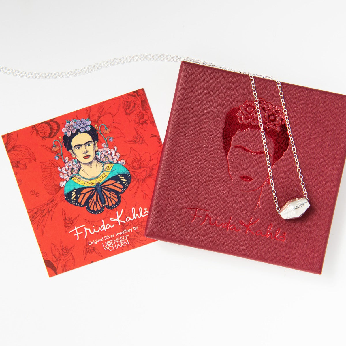 Frida Kahlo Toggle Butterfly Bead Necklace