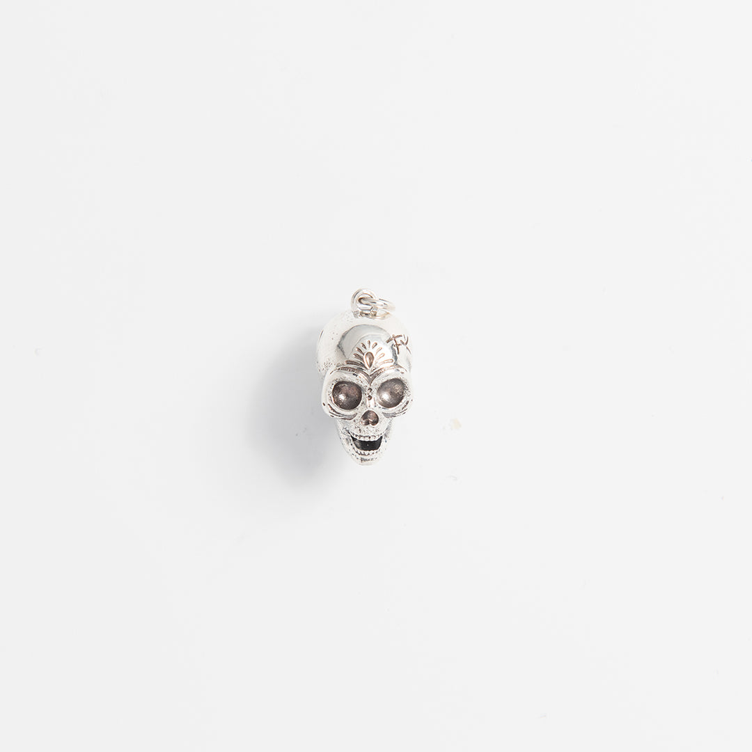 Frida Kahlo Skull Charm (Sterling Silver)