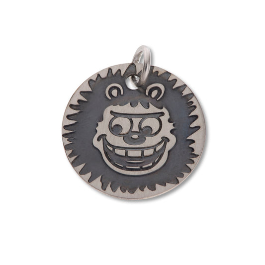 Beano Gnasher Mini Tag Sterling Silver Wear on a chain or a bracelet 