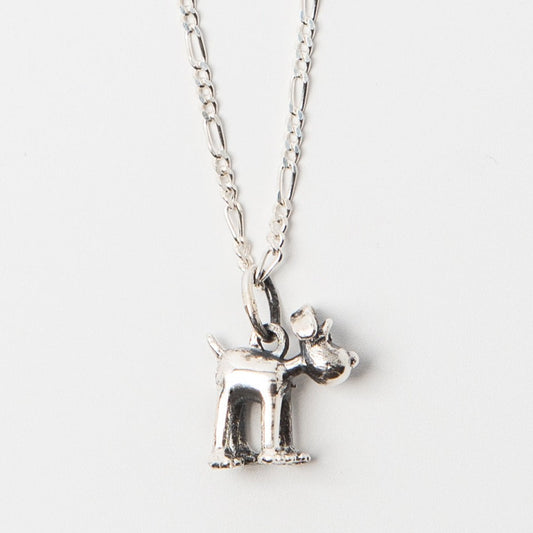 Wallace and Gromit Charm Necklace Sterling Silver 