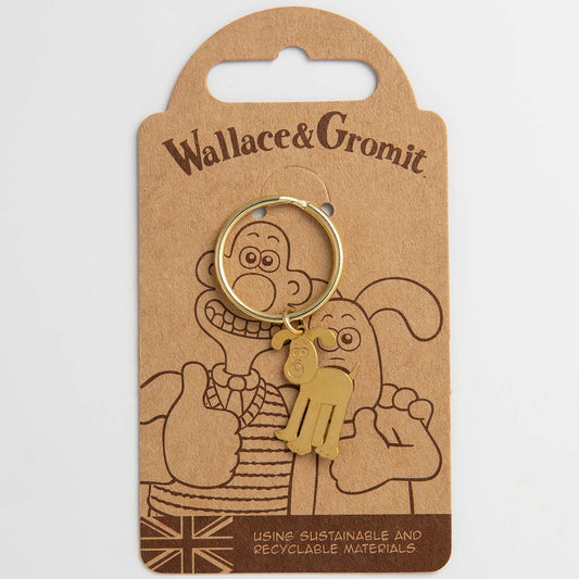 Wallace and Gromit Etched Gromit Keyring