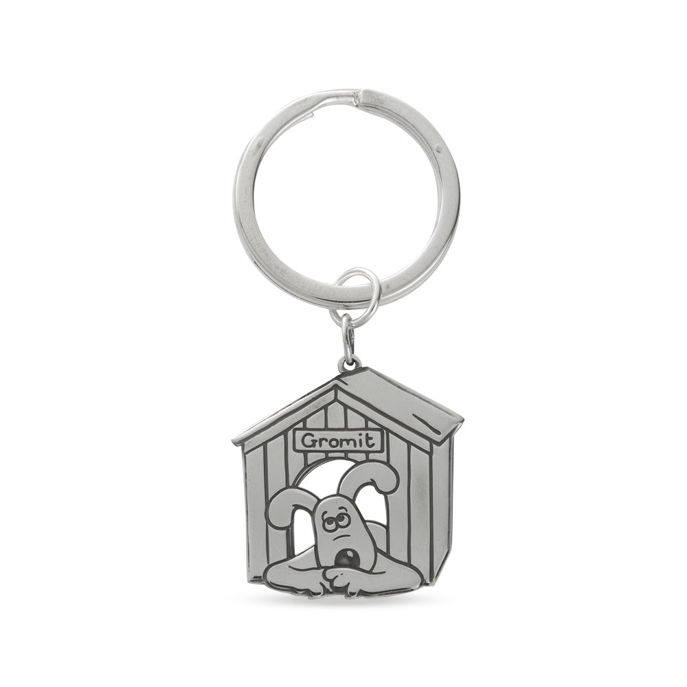 Gromit Keyring featuring Wallace & Gromit’s beloved dog. A playful and charming gift for Aardman fans and collectors