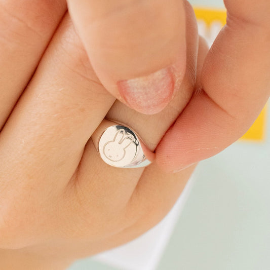 Miffy Signet Ring Sterling Silver