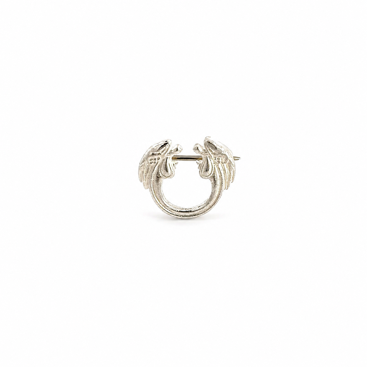 Jesus Christ Superstar silver plated lapel pin brooch, official Andrew Lloyd Webber theatre accessory handmade in the UK.