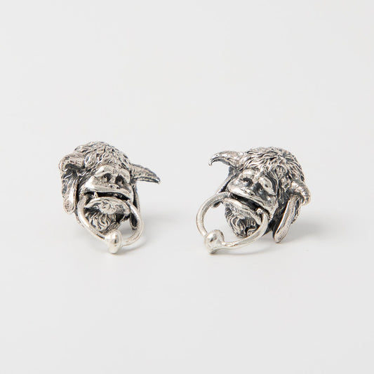 Labyrinth Movie Ludo Stud Earrings Sterling Silver