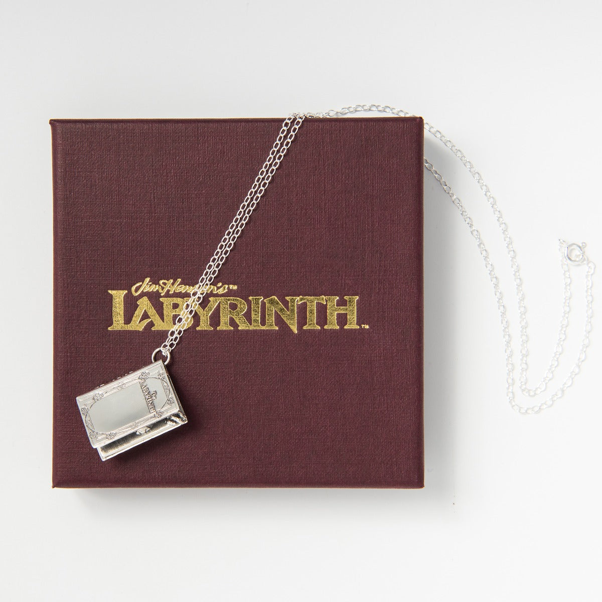 Labyrinth Story Book Charm Necklace