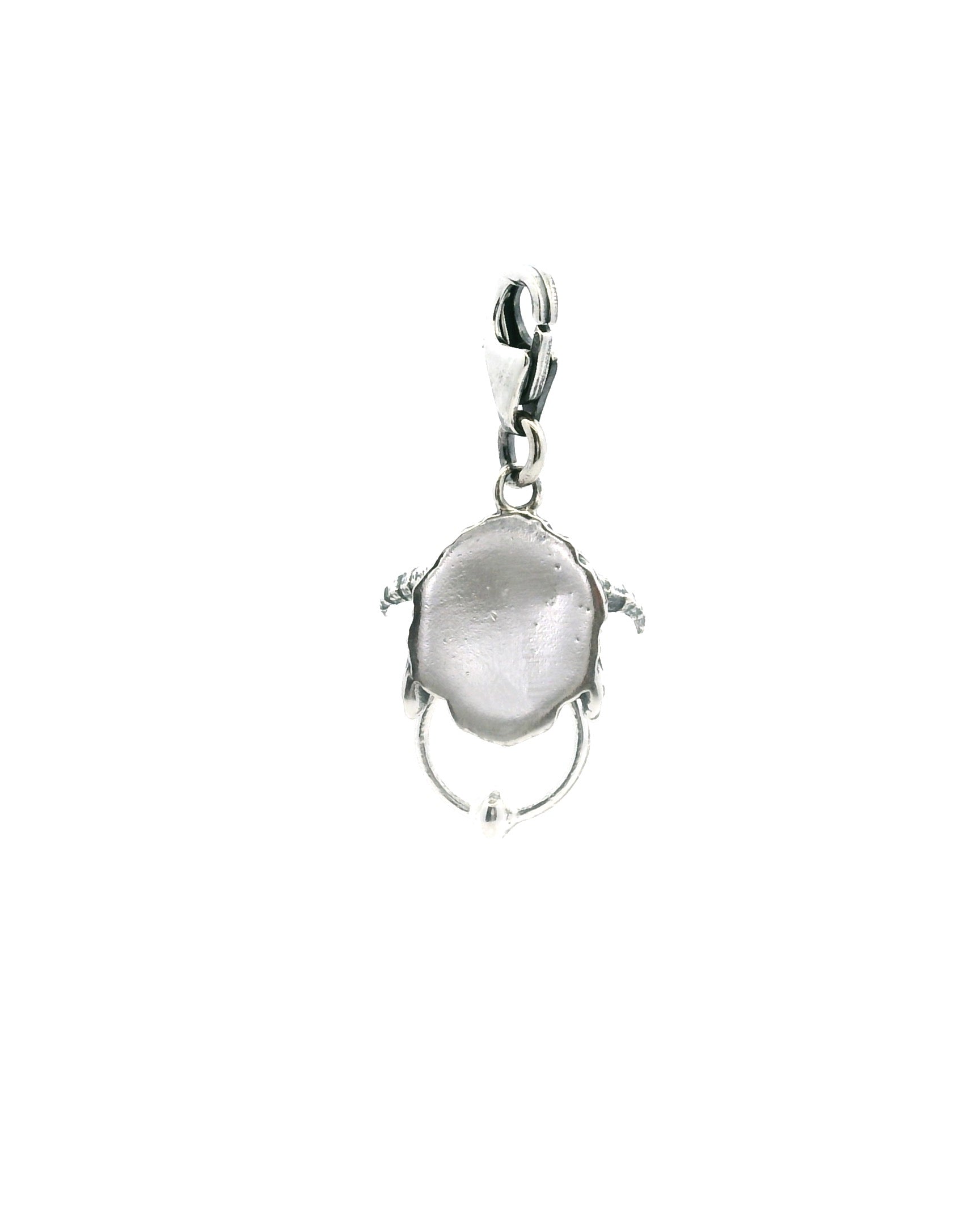 Licensed To Charm Labyrinth Ludo sterling silver charm showing back