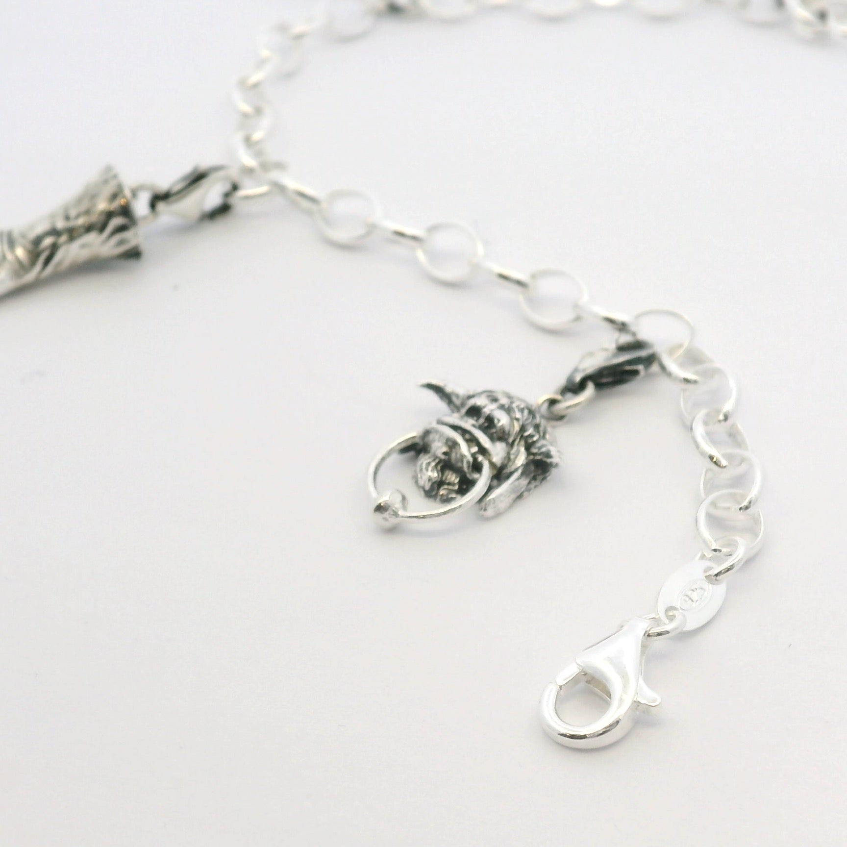 Licensed To Charm Labyrinth Ludo clip-on charm with clasp, perfect 80s fantasy jewellery gift.