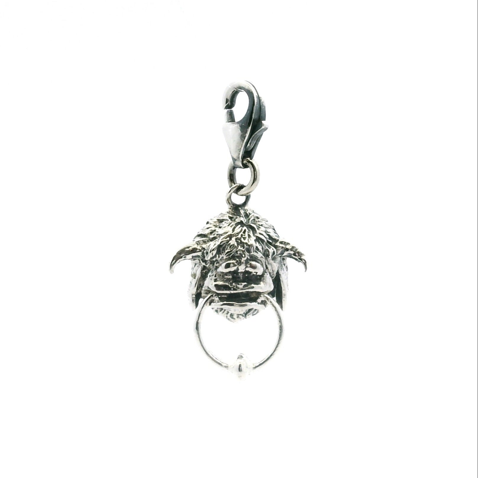 Licensed To Charm Labyrinth Ludo clip-on charm in sterling silver, handmade in the UK, officially licensed Jim Henson jewellery gift