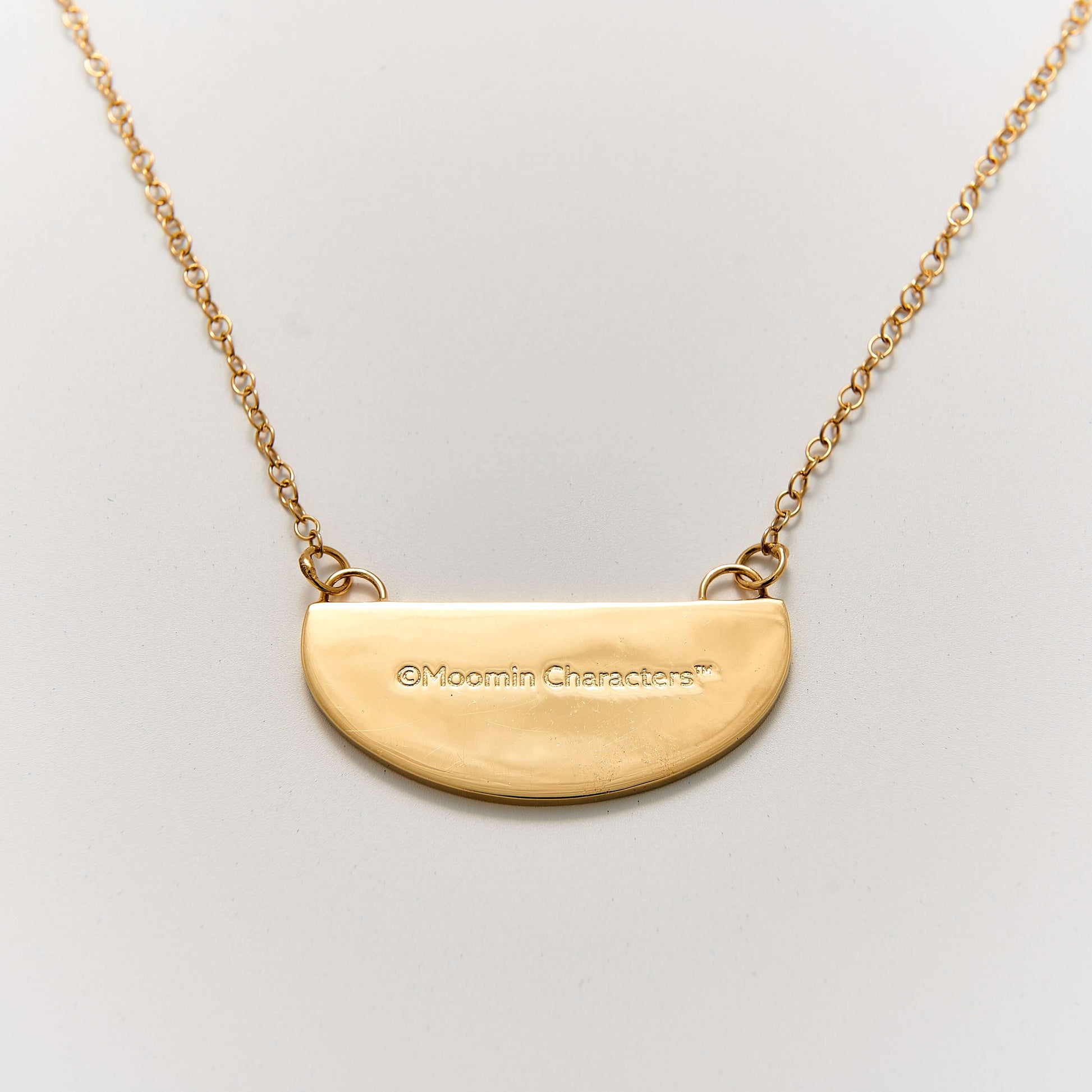 licensed-to-charm-moomin-friends-among-flowers-necklace-18ct-gold-vermeil-back-view with offical copyright