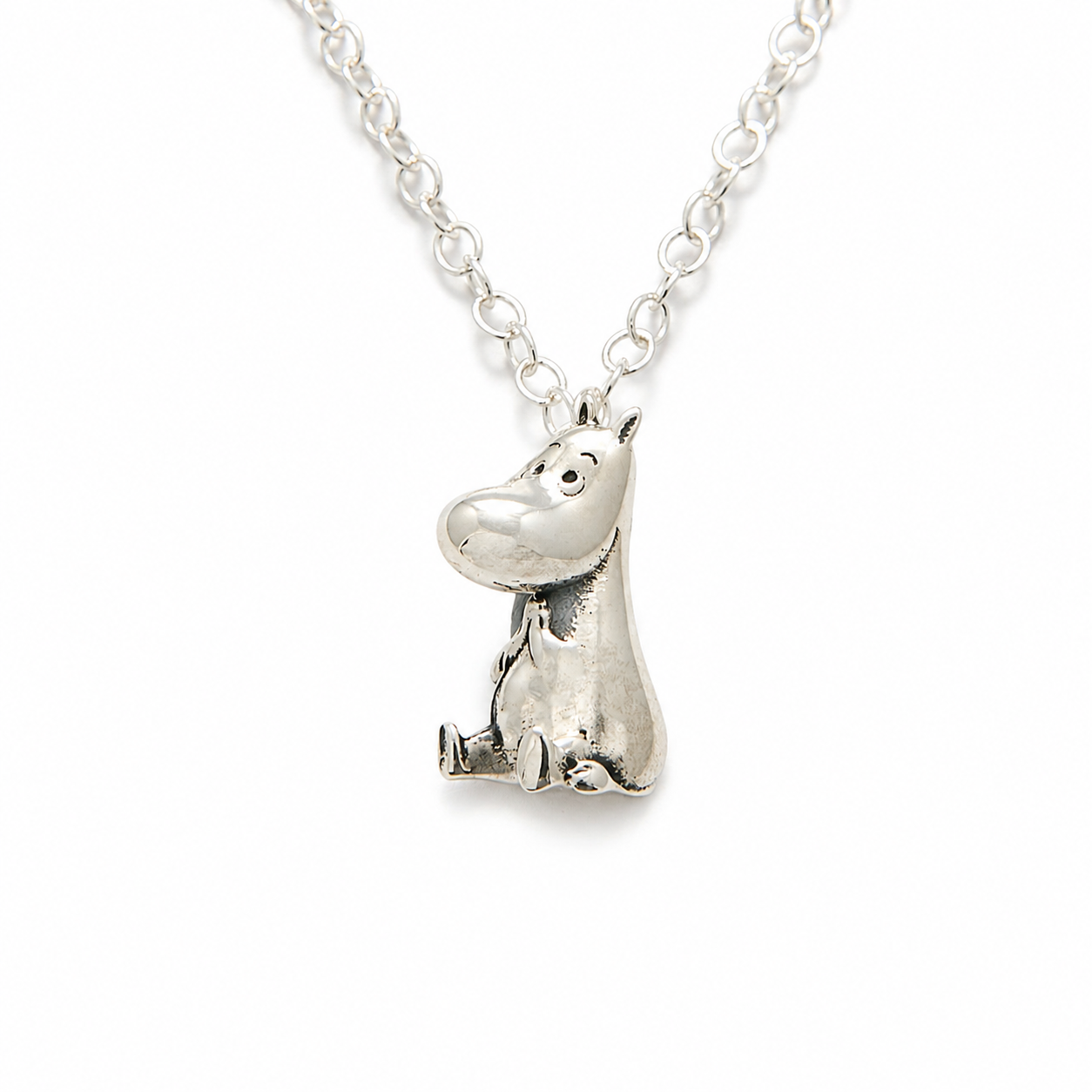 Licensed To Charm Moomintroll Necklace in sterling silver on chain