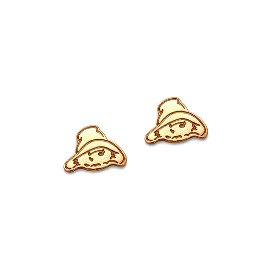 Licensed To Charm Paddington Head Stud Earrings in 18ct Gold Vermeil