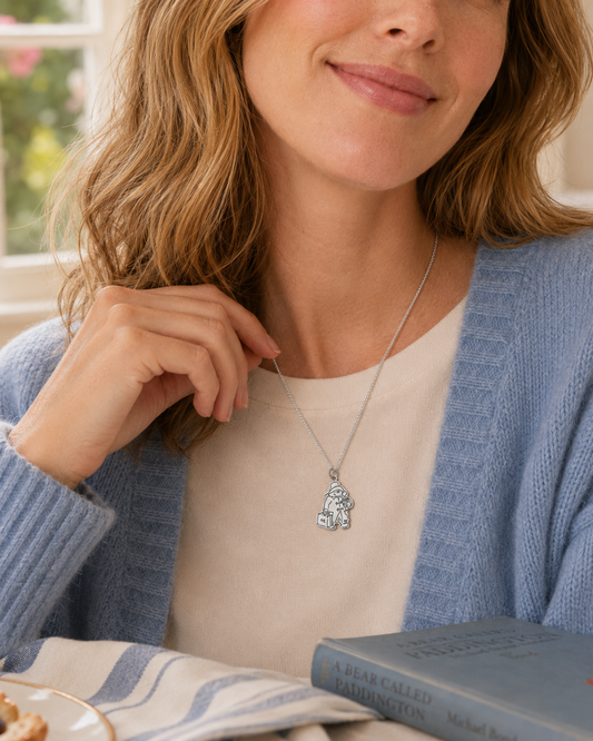 Paddington™ with Suitcase & Marmalade Necklace (Sterling Silver)