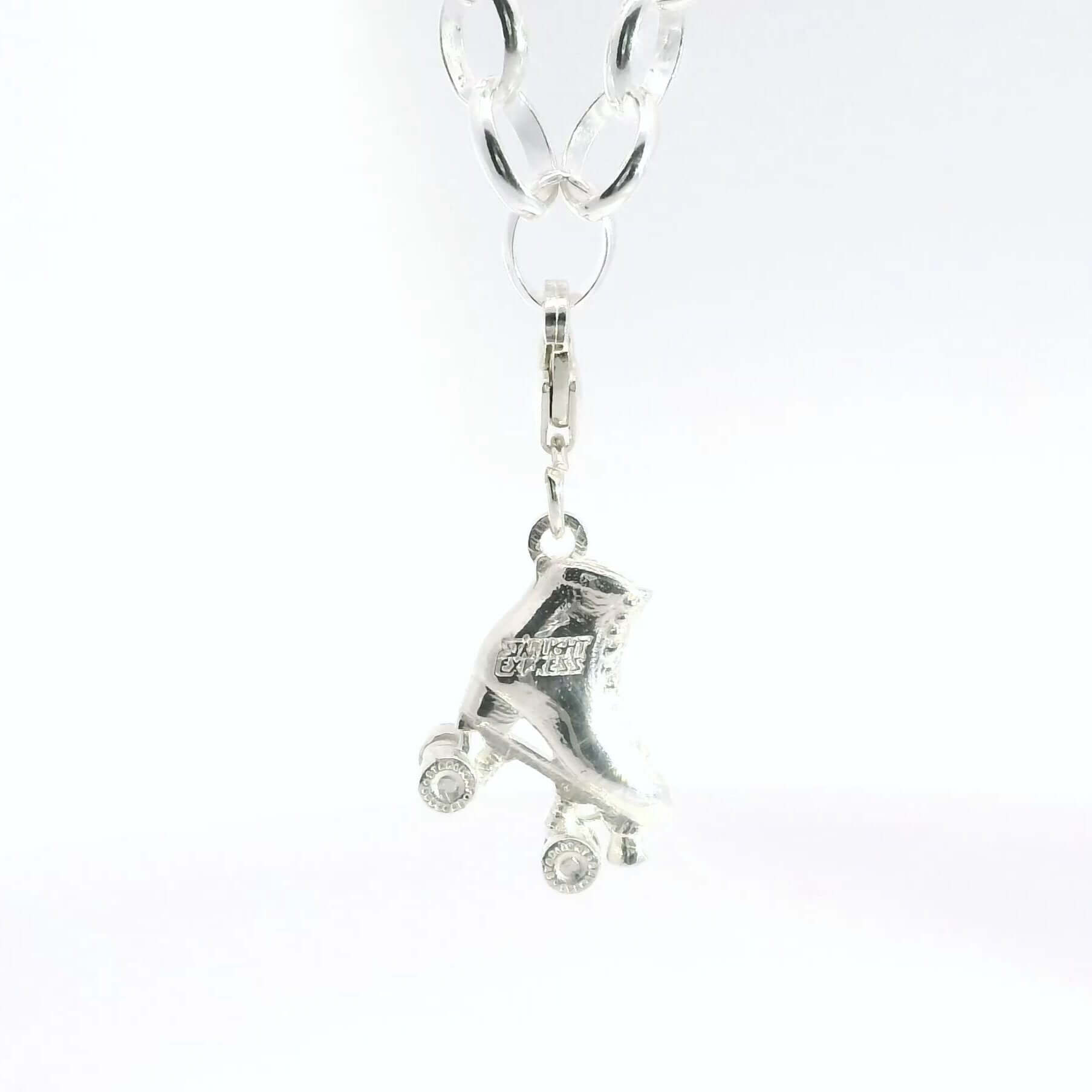 Licensed To Charm official Starlight Express roller skate bracelet handmade in recycled sterling silver