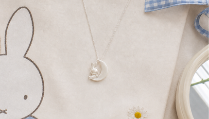 Licensed To Charm officially licensed Miffy sterling silver jewellery styled in a soft playful lifestyle setting.