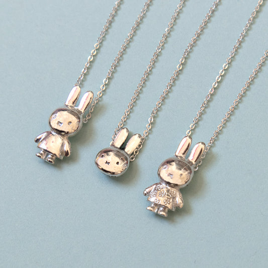 Miffy Body Charm Necklace (Sterling Silver)