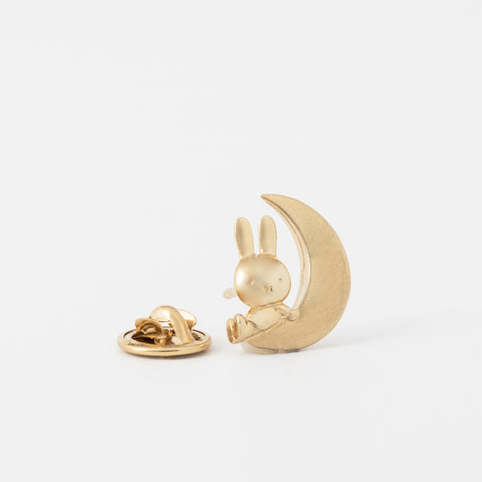 Miffy & The Moon Brooch (18ct Gold Vermeil)