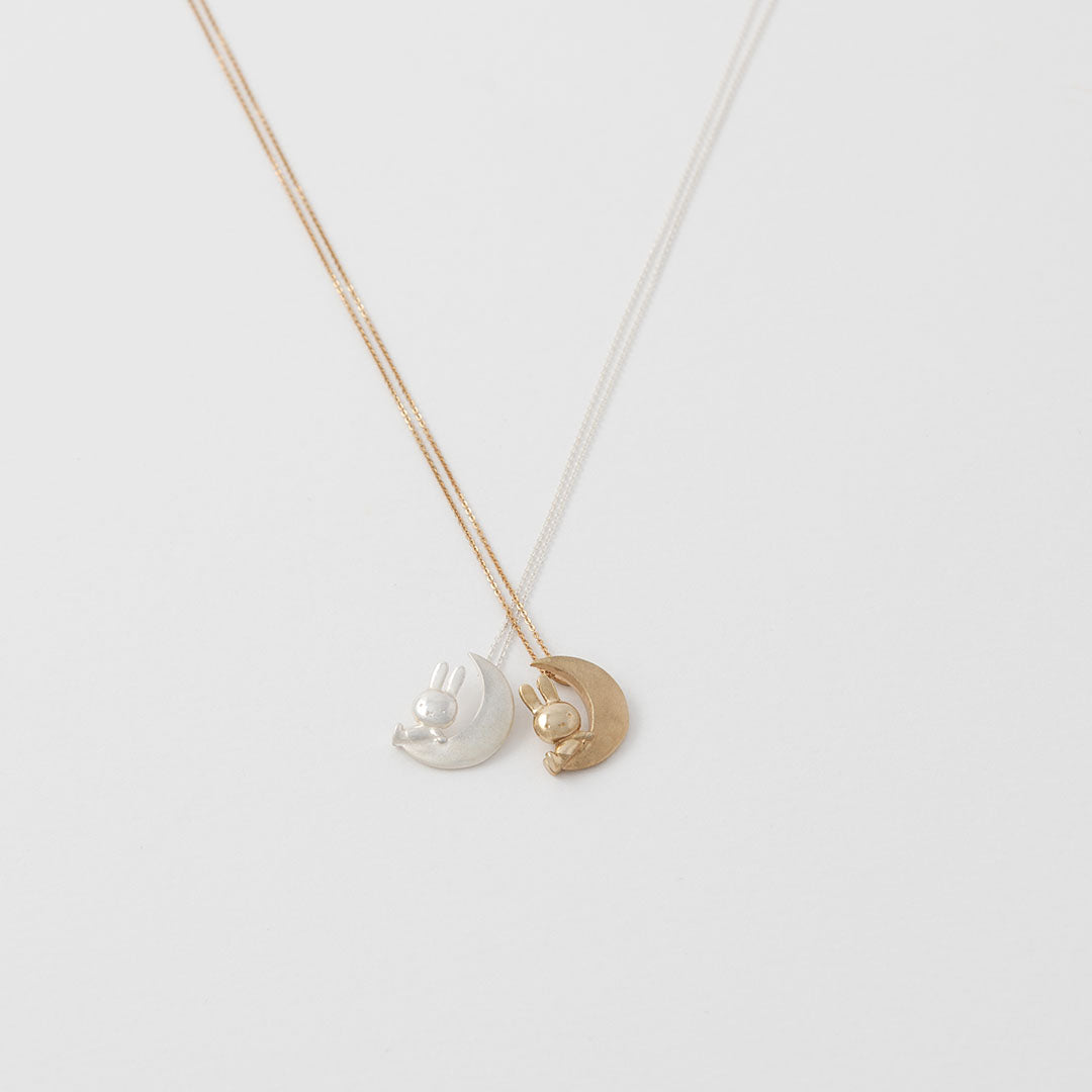 Miffy & The Moon Necklace (18ct Gold Vermeil)