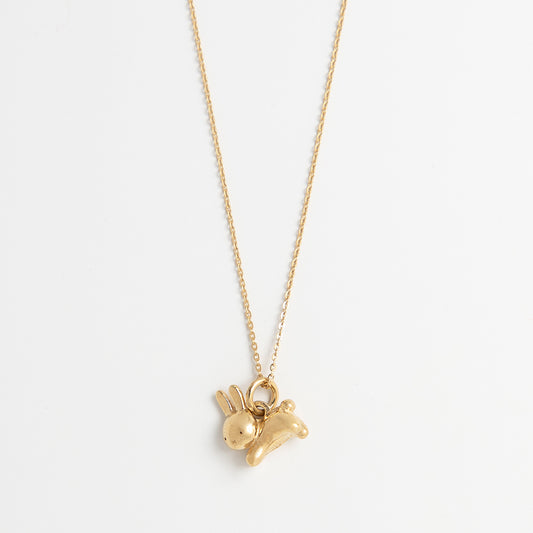 Miffy Leaping Rabbit Necklace (18ct Gold Vermeil)