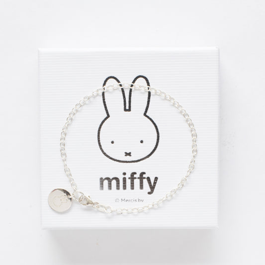 Miffy Disc Charm Bracelet (Sterling Silver)