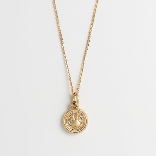 Miffy mini gold coin necklace