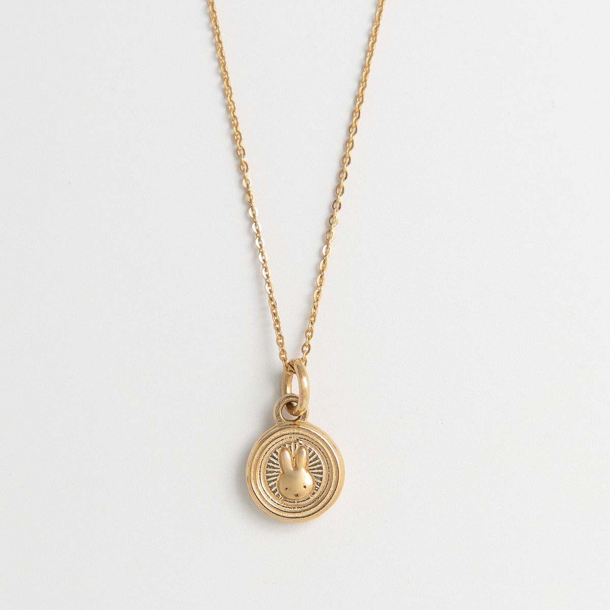 Miffy mini gold coin necklace