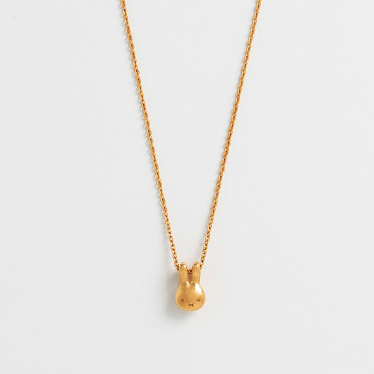 Miffy Mini head necklace gold vermeil