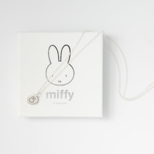 Miffy Small Disc Necklace (Sterling Silver)