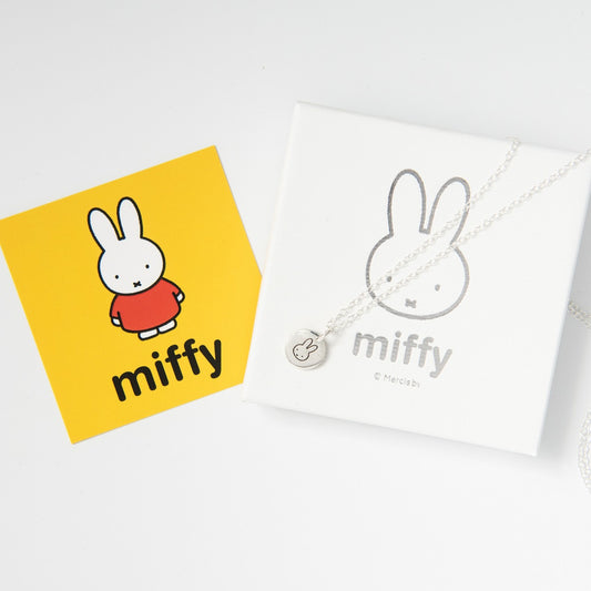 Miffy Small Disc Necklace (Sterling Silver)