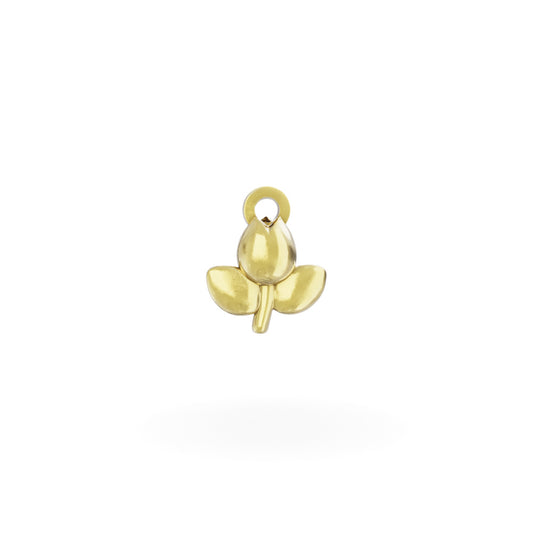 Miffy Tulip Flower Mini Charm 18ct Gold Vermeil by Licensed To Charm