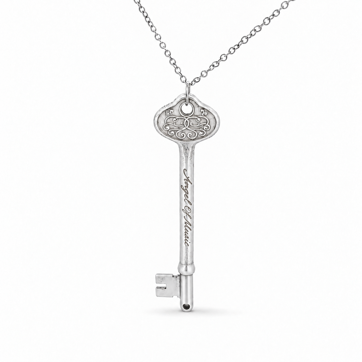 Phantom of the Opera 40th Anniversary Special Edition Angel of Music key necklace in solid sterling silver
