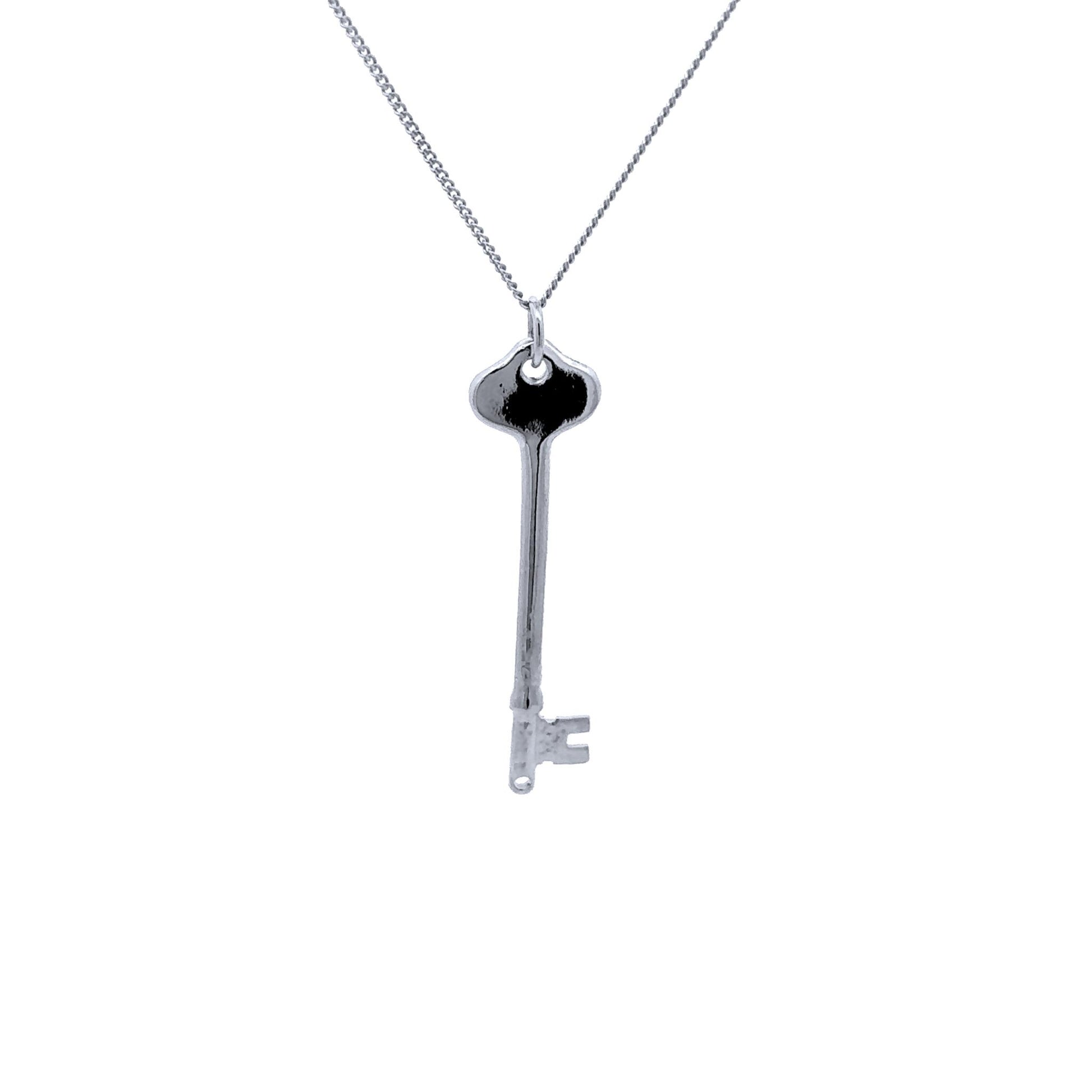 Licensed To Charm Phantom of the Opera Angel of Music key necklace in sterling silver, officially licensed and handmade in the UK back