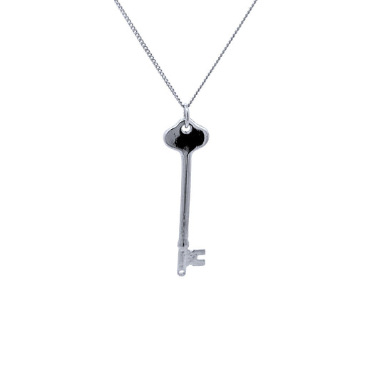 Licensed To Charm Phantom of the Opera Angel of Music key necklace in sterling silver, officially licensed and handmade in the UK back