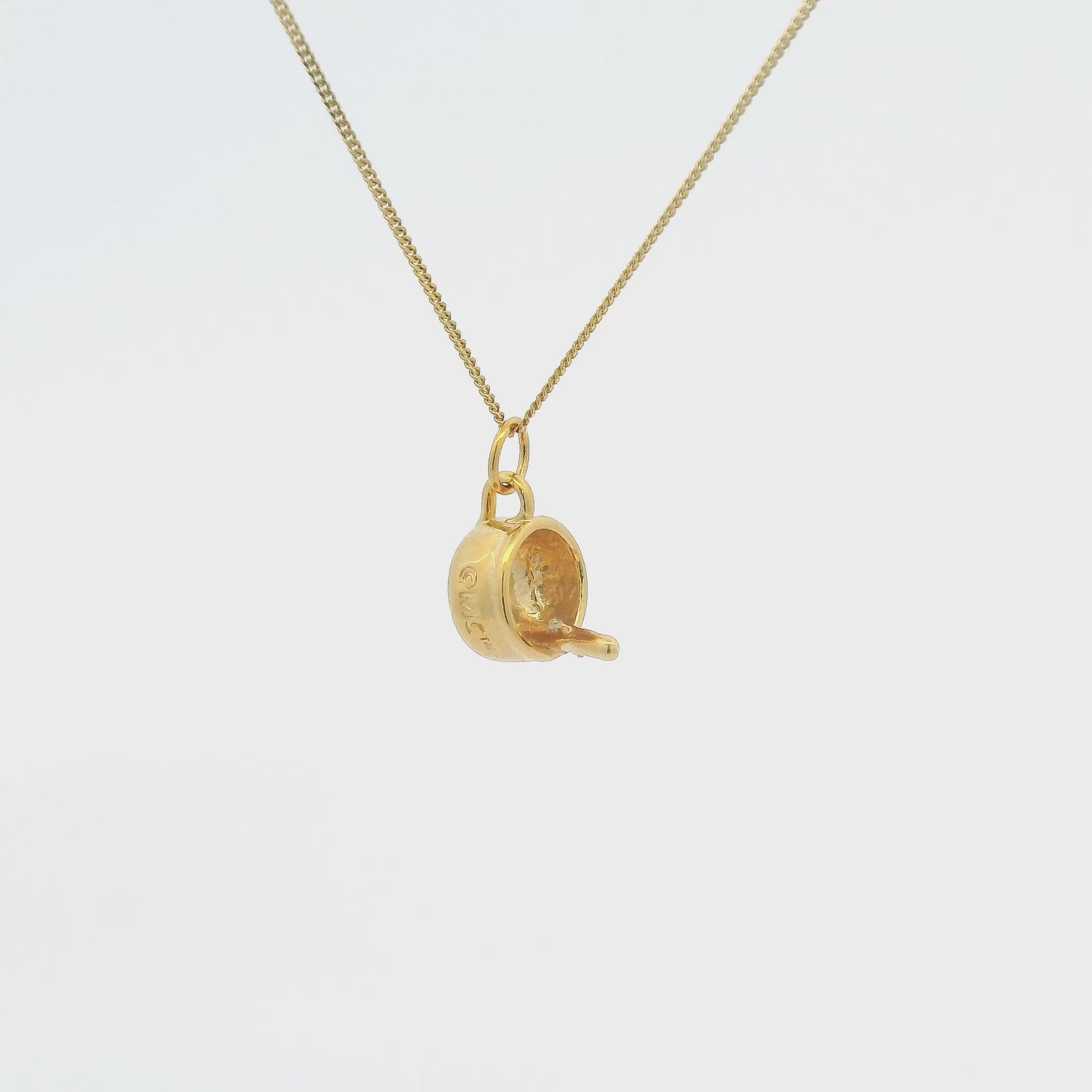 Moomins Hattifattener In a Cup Necklace (18ct Gold Vermeil)