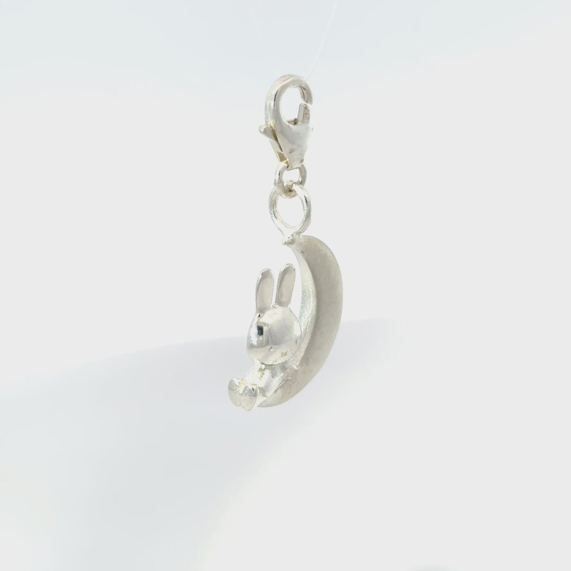 Miffy and the Moon Charm (Sterling Silver)