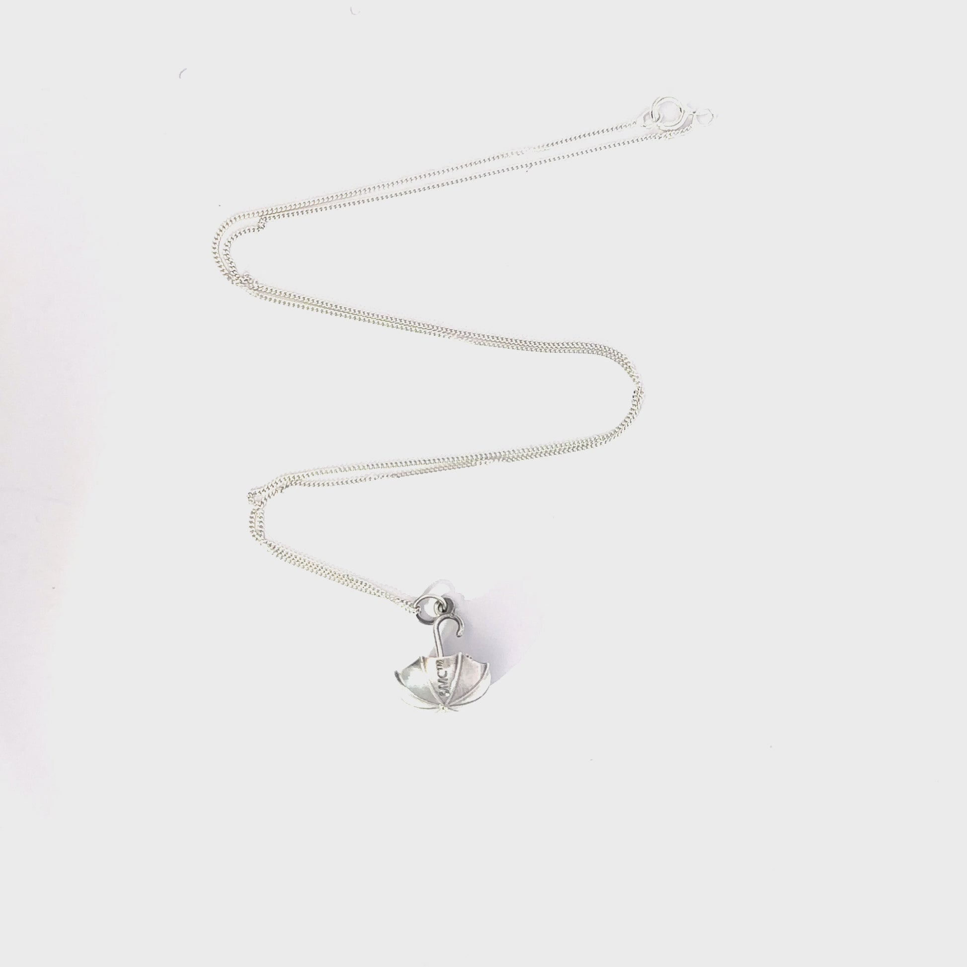 Moomins Nibling Umbrella Necklace (Sterling Silver)