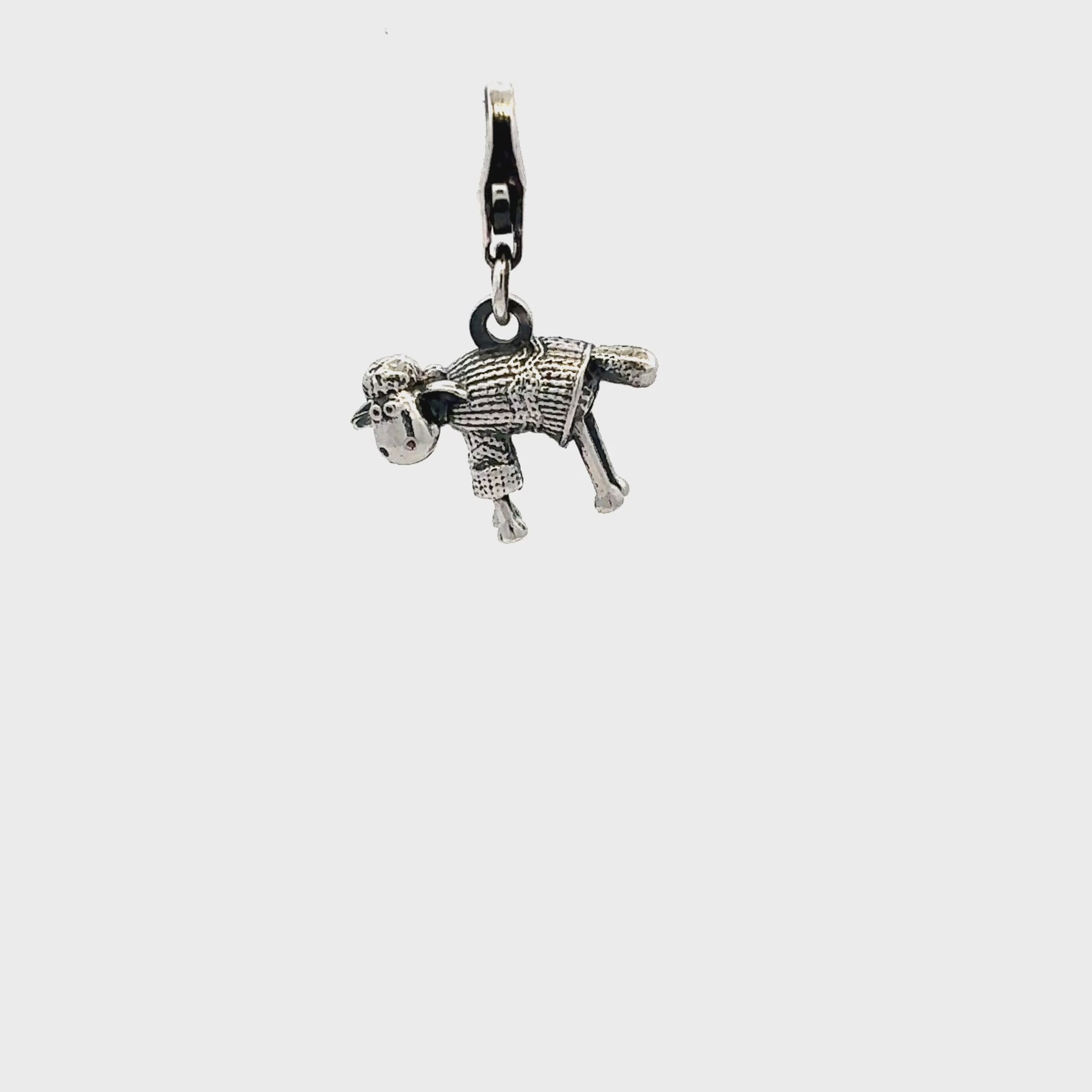 Shaun in a Jumper Clip-On Charm (Sterling Silver)