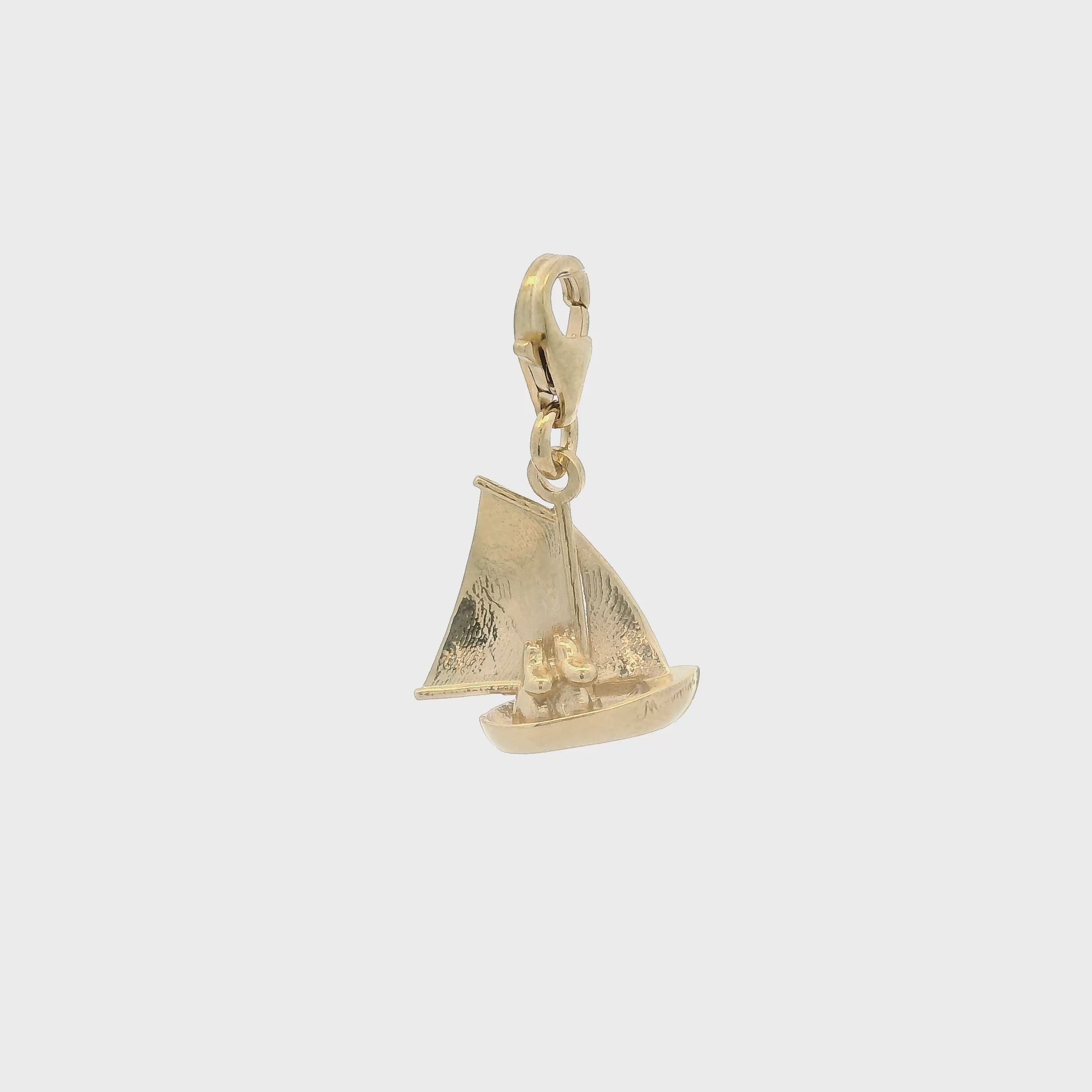 Moomin Sailing Boat Charm (18ct Gold Vermeil)