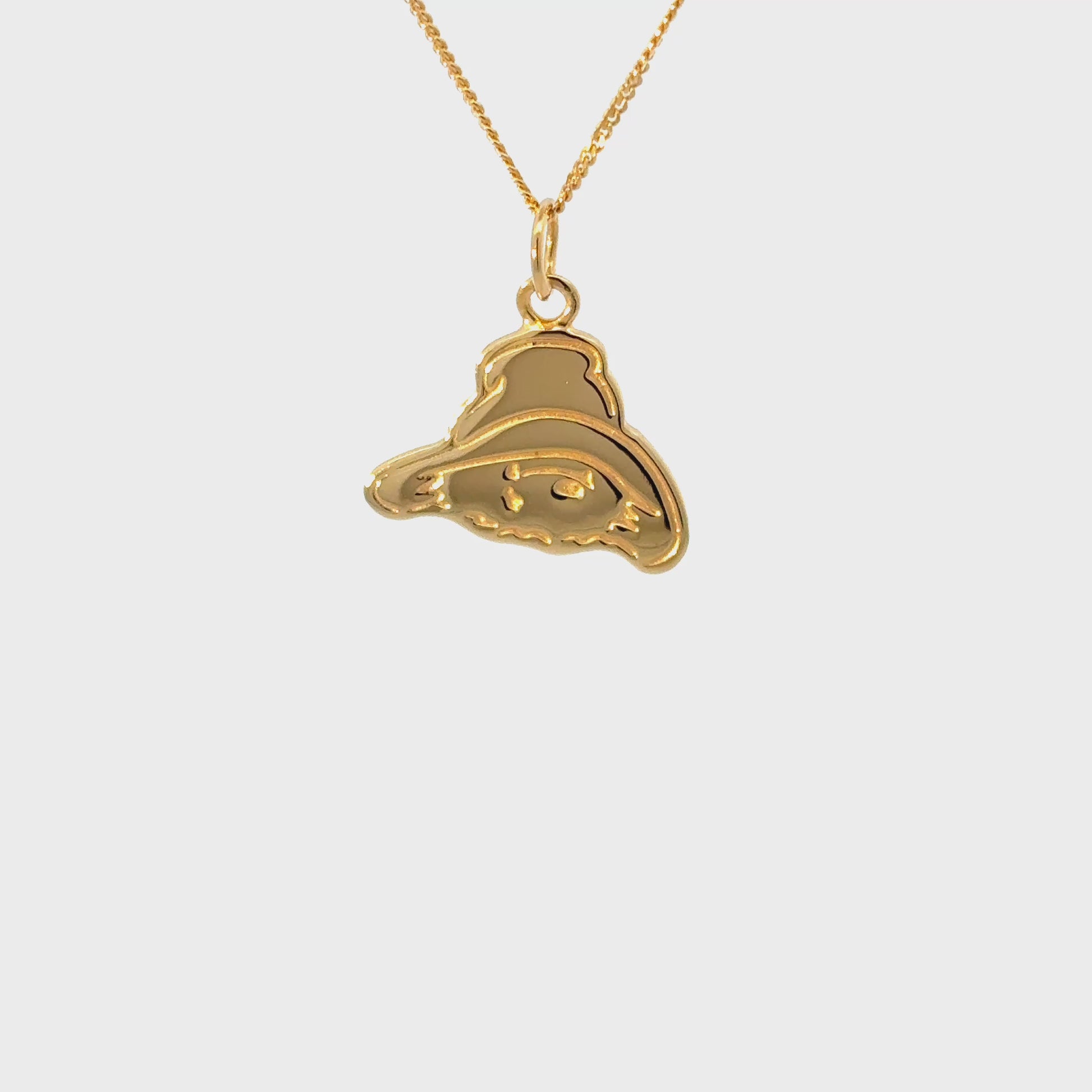 Paddington Bear Turn around with suitcase and hat – official Licensed To Charm jewellery branding