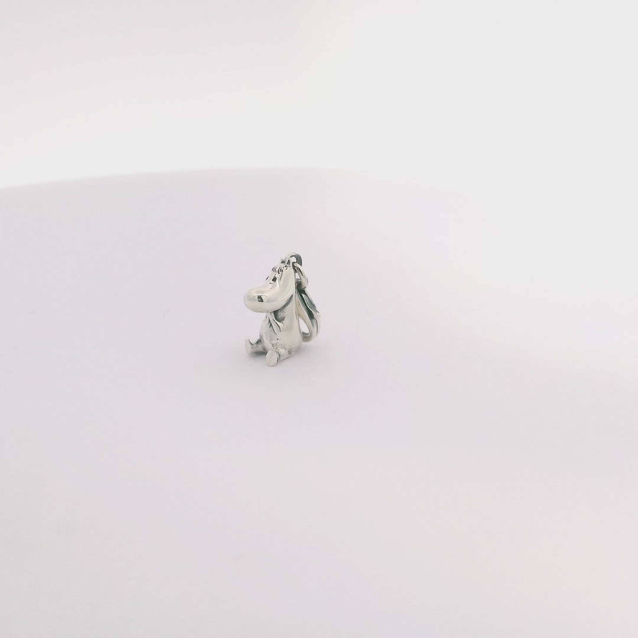 Handmade Snorkmaiden charm in recycled sterling silver, capturing Snorkmaiden’s playful elegance and caring personality.