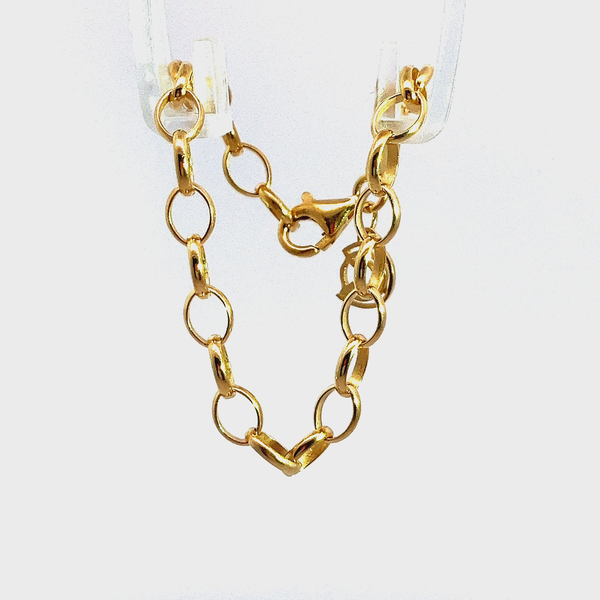 Belcher Chain Bracelet (18ct Gold Vermeil)