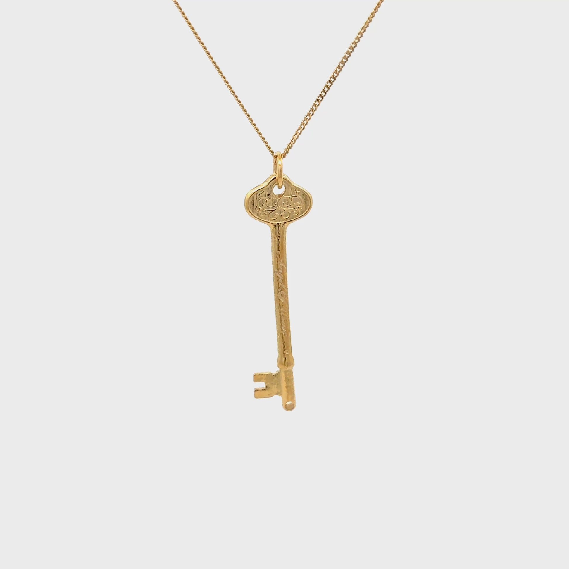 phantom-of-the-opera-angel-of-music-key-necklace-gold-plated-turnaround-video