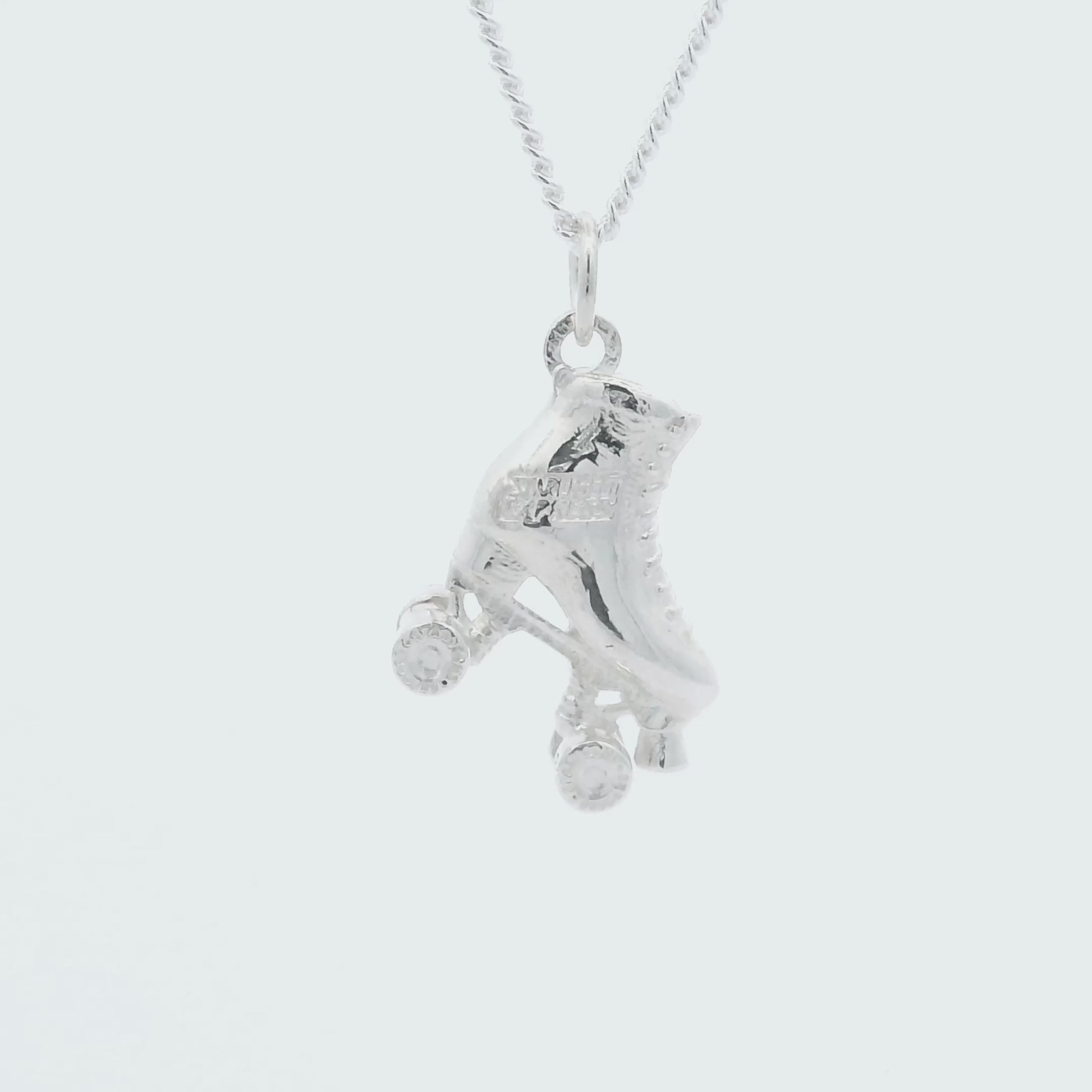 Starlight Express Roller Skate Necklace (Sterling Silver)