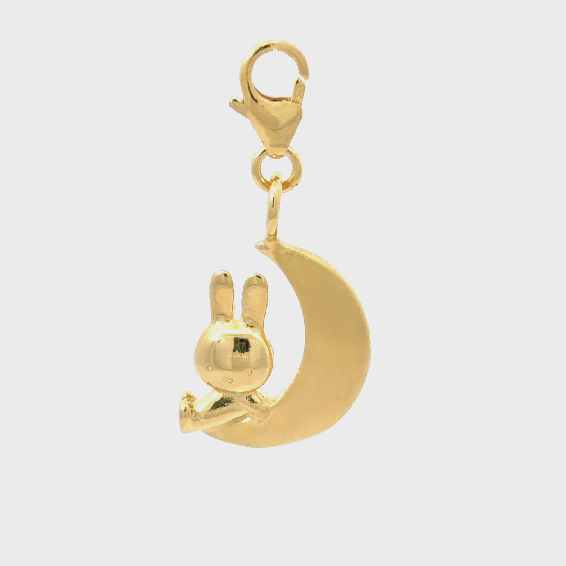 Miffy and the Moon Charm (18ct Gold Vermeil)