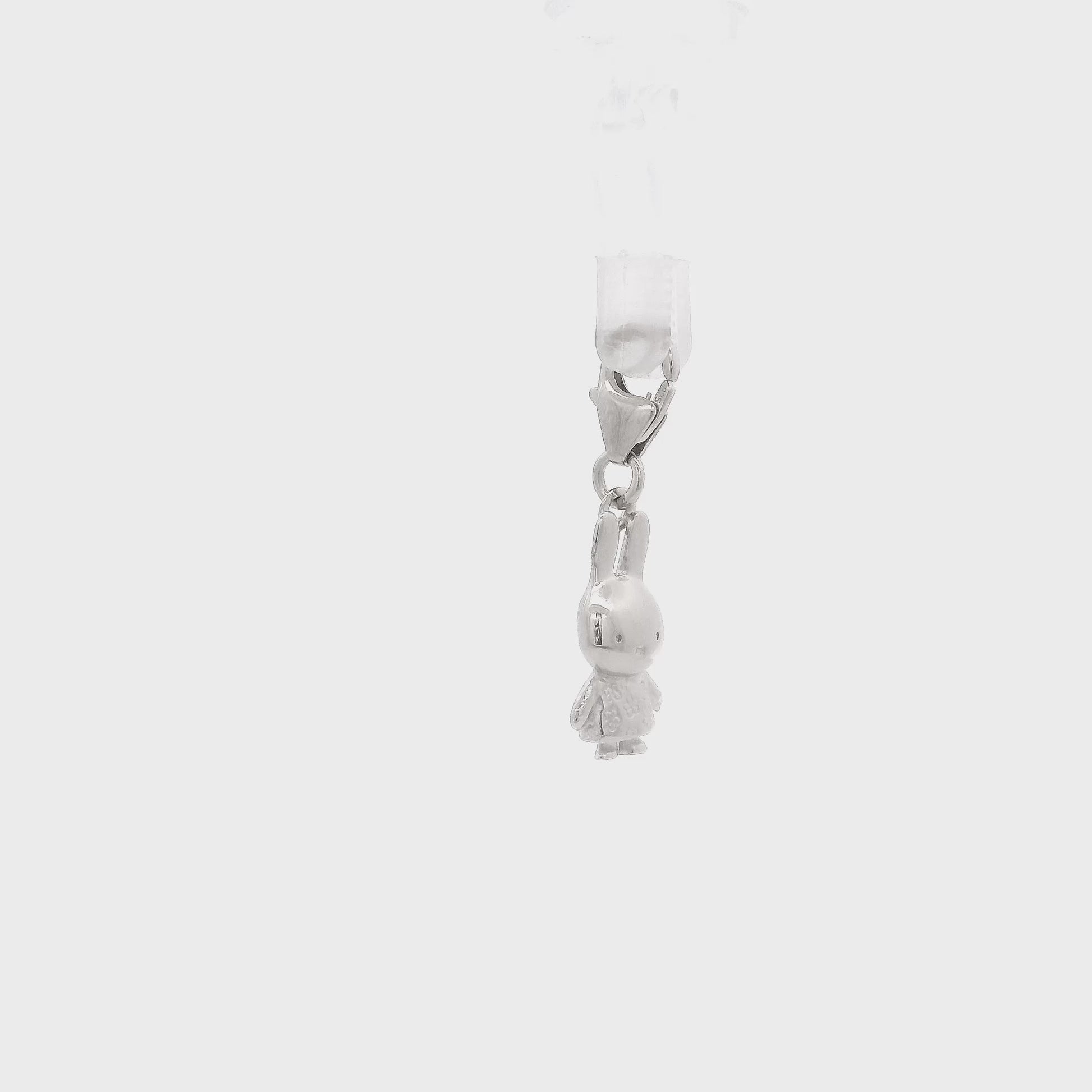 Miffy in Daisy Dress Clip-On Charm (Sterling Silver)