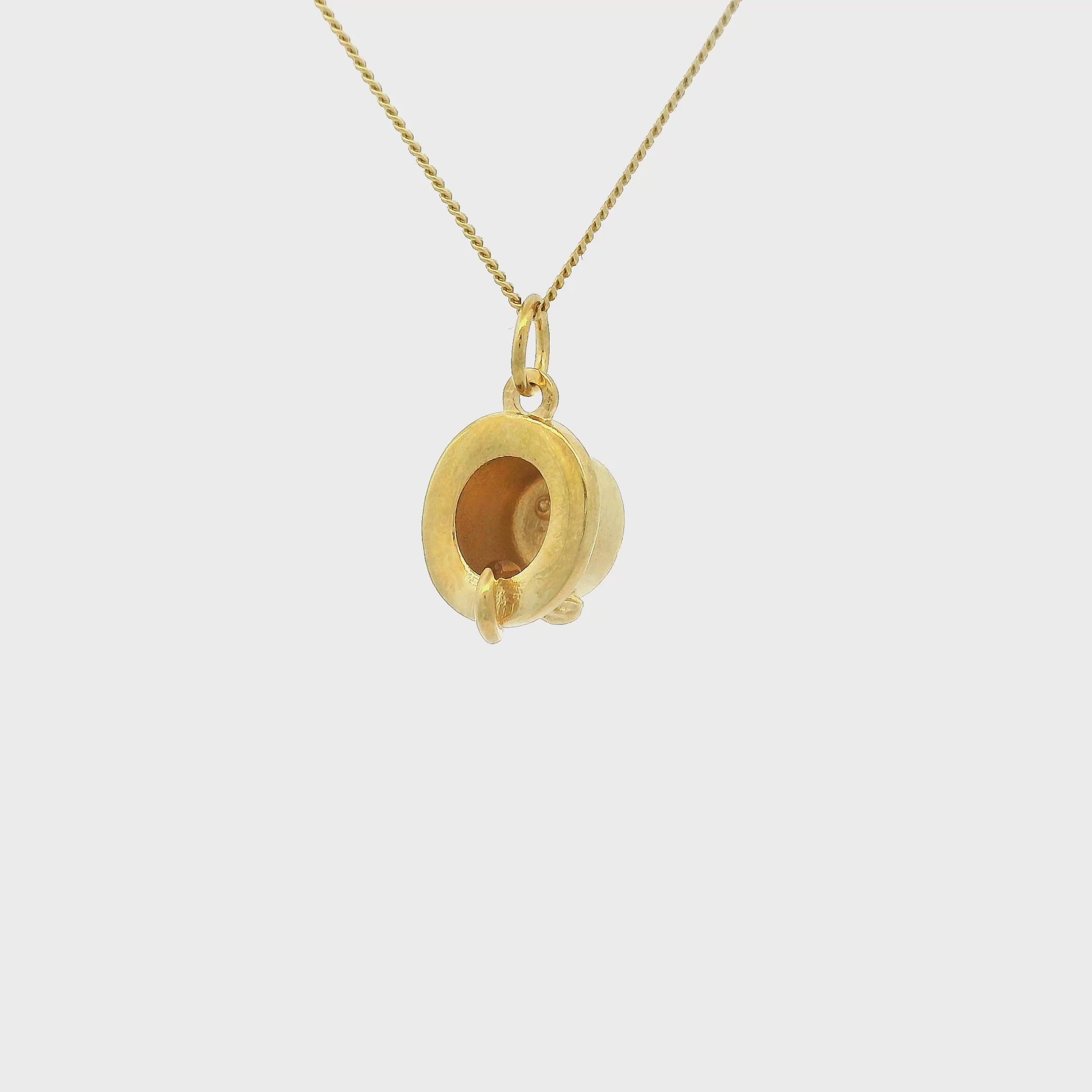 Moominpappa's Top Hat Necklace (18ct Gold Vermeil)