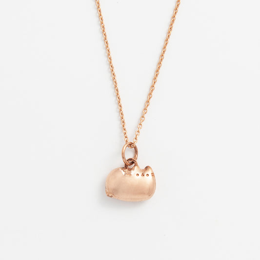 Pusheen The Cat Charm Necklace 18ct Rose Gold Vermeil