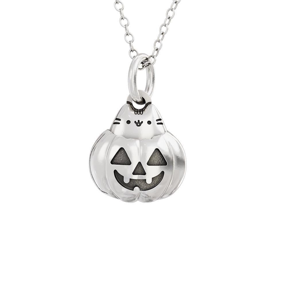 Pusheen Halloween Pumpkin Charm Necklace